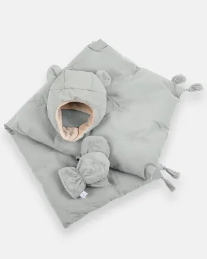 The Cub Set - Airy | Mitten, Hat & Blanket