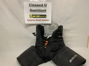 Used Bauer Supreme One35 Size Jr S Reg Black Ice Hockey Pants