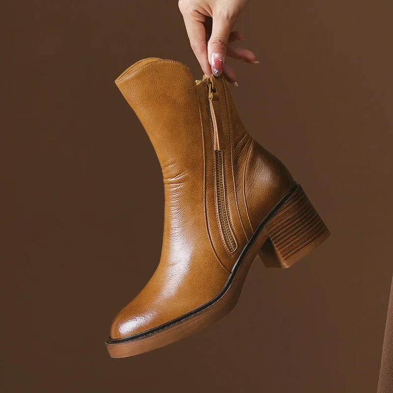 Velouré Ankle Boots