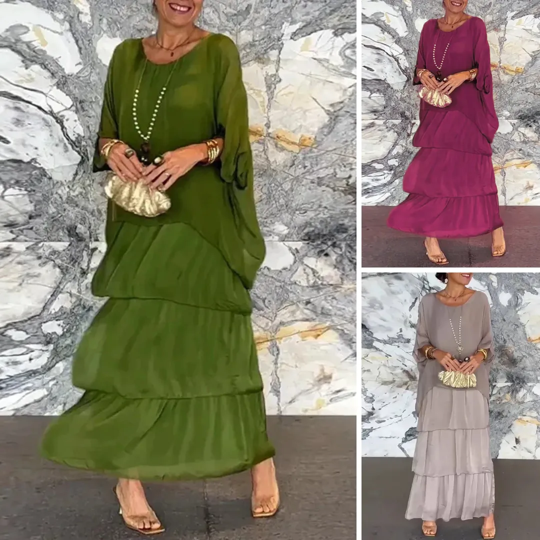 Venisa - Layered chiffon dress