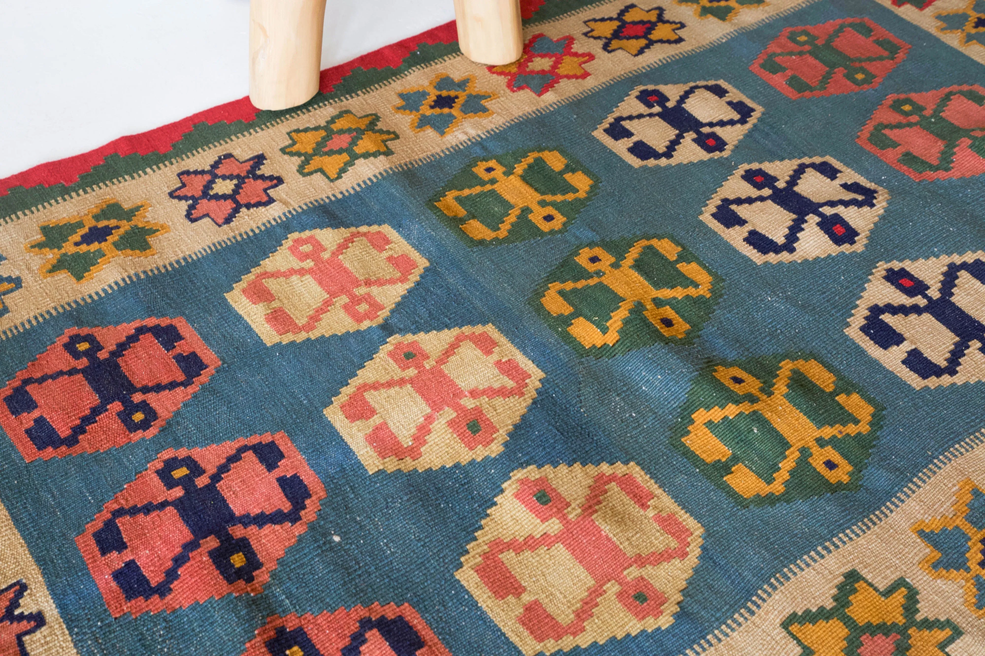 Vintage Mini Turkish Kilim Rug 2'11"x4'11"