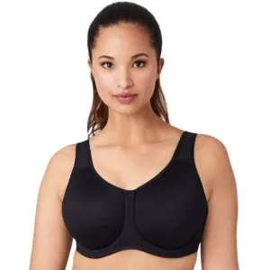 Wacoal 855170 Black Sport Bra Underwire Full Coverage Size 40I NEW with Tags