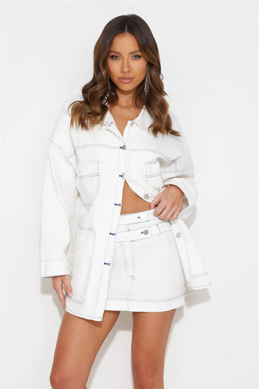 Walking Out Shirt Top White