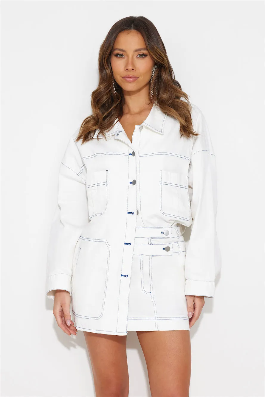 Walking Out Shirt Top White
